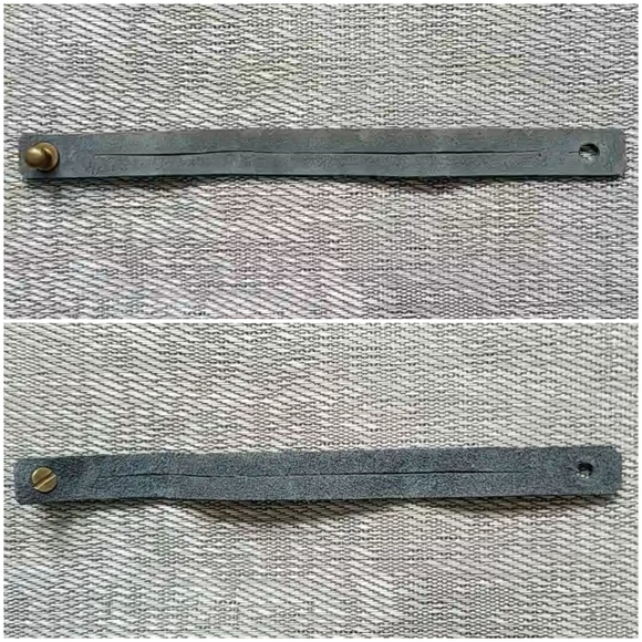 Real Leather Bracelet in Dark Sage - Picture 3 of 4